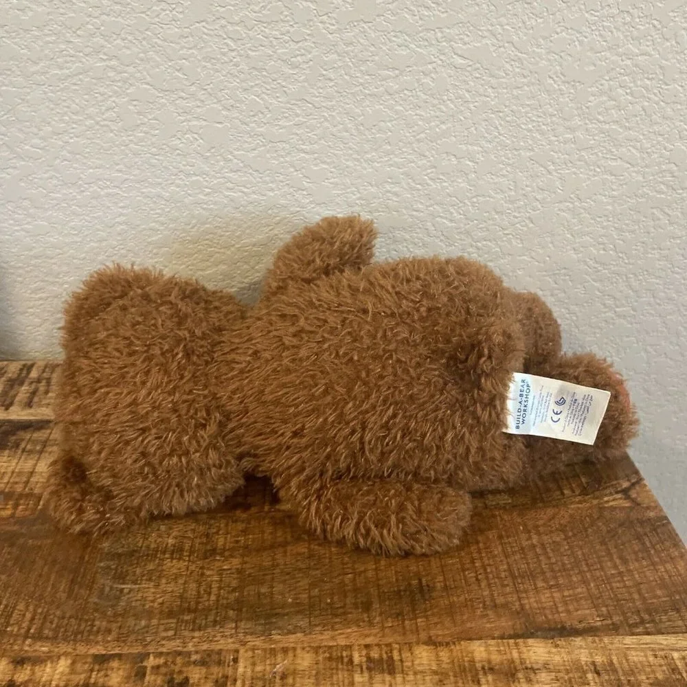 Build A Bear Happy Birthday Brown Bear Teddy Candles Feet Plush 15” Stuff Animal